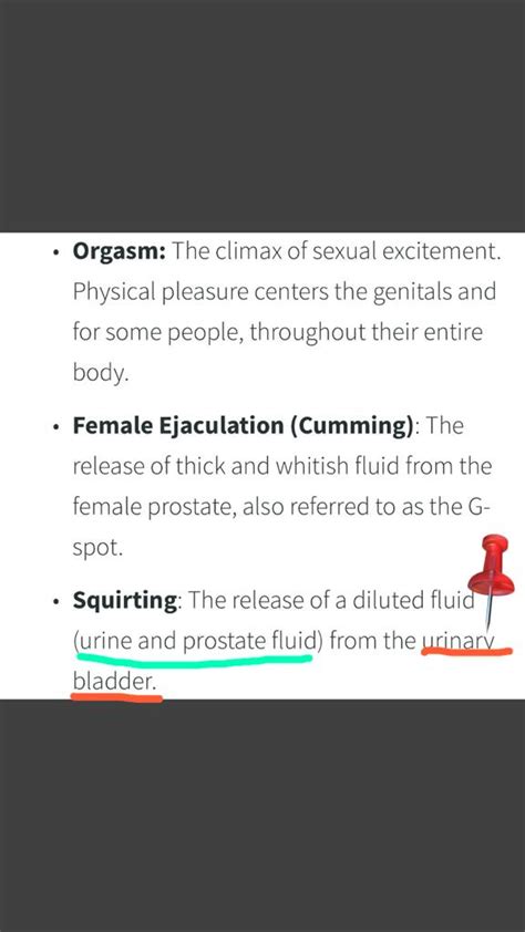 Differences Between Squirting and Creaming